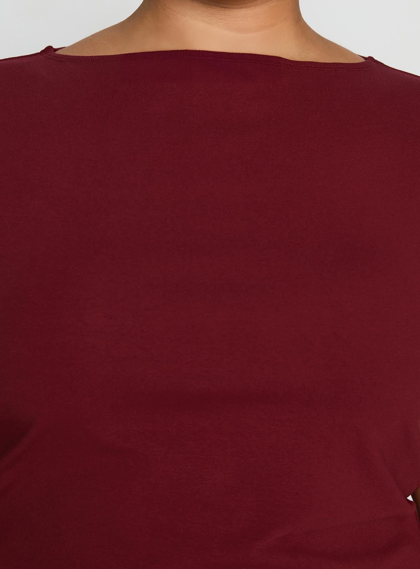 Zimmie Mini Dress Burgundy Curve