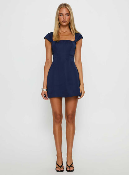 Mariza Mini Dress Navy